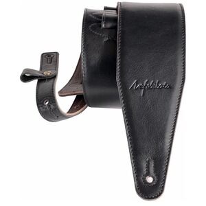 Nefelbata 3 Inch Wide Black Leather Guitar Strap Electric Acoustic FN-JTBD-PD563